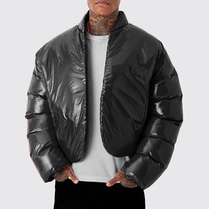 Veste matelassée légère et chaude surdimensionnée pour homme avec capuche amovible coupe-vent, du XS au 3XL - Product Image 2