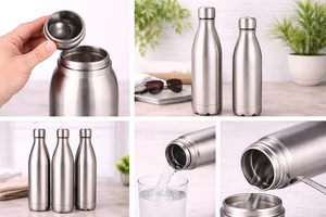 Bouteille isotherme en acier Liviya, anti-fuite, avec impression personnalisée, pour boissons chaudes et froides, idéale pour la salle de sport, les voyages, le bureau, l'école et les vacances - Product Image 2