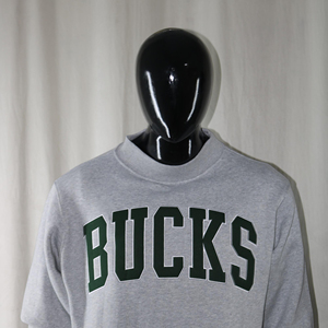 Felpa girocollo <span class=keywords><strong>Bucks</strong></span> oversize grigia in pile unisex casual da indossare in autunno URBAN PRODUCTIONS - Product Image 4