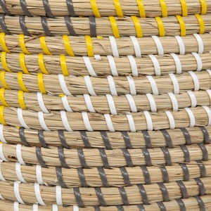 ชุดตะกร้าหวายตกแต่งสีสันตามสั่ง 3 ใบ ตะกร้าเก็บของทำมือ ขายส่ง เป็นมิตรกับสิ่งแวดล้อม ผลิตในเวียดนาม - Product Image 6