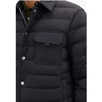 Nouvelle veste matelassée noire pour homme, col rabattu, coupe-vent, vêtements d'extérieur décontractés pour l'hiver, 100% polyester, coupe régulière
