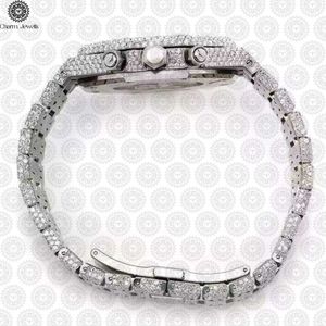 Montre de luxe Charm Jewells en acier inoxydable, boîtier 42 mm, mouvement mécanique, bracelet mode homme 20 mm, étanche 10 bars, automatique - Product Image 4