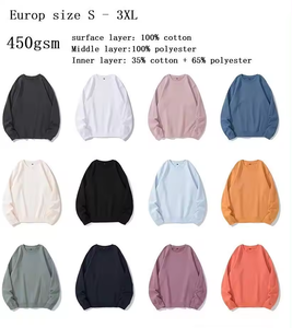 Suéter de Algodón con Bordado Personalizado 2026, Suéter Liso Personalizado para Hombre, Cuello Redondo, Estampado, Talla Grande, Camiseta para Hombre - Product Image 4