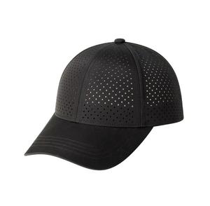 <b>Black</b> Breathable Mesh Polyester Baseball Cap Unisex Adult Sporty Outdoor Hat Spring Summer Adjustable - Product Image 1