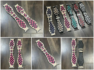 Nouveau bracelet de montre intelligent en cuir véritable de luxe en gros, bracelet de montre en cuir à carreaux, bracelet de montre en cuir artisanal, bracelet de montre unisexe de remplacement - Product Image 2