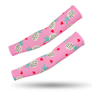 Mangas de compresión deportivas de poliéster para protección solar y refrigeración, para hombre y mujer, venta al por mayor, OEM, personalizadas - Product Image 5