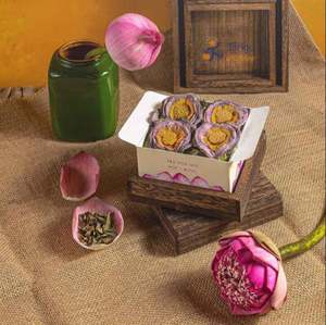 Flores de loto secas vietnamitas naturales para té de hierbas y bienestar - Product Image 2