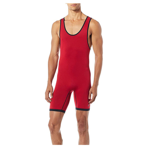 Wholesale Custom New Arrival Sublimation Transfer Print Front Unisex Wrestling Singlet 100% Polyester Breathable Quick Dry - Product Image 1