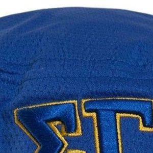 Chapeau Bob Original Sigma Gamma Rho Bleu Royal avec Motif Lettres de Sororité Grecque – Casquette Décontractée Anti-UV pour Femme, Idéale pour l'Université, les Activités Extérieures et l'Été – Personnalisable - Product Image 3