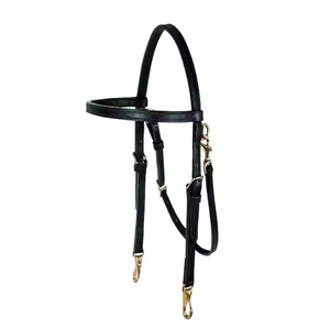 Bridon de cheval en cuir souple de haute qualité, réglable, avec design personnalisable, léger pour l'équitation, rembourré et de qualité supérieure - Product Image 4