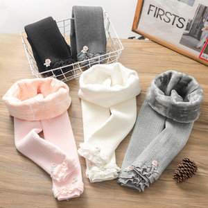thumbnail image 2 of Girls Warm Pants Kids Fluffy Fleece Lined Leggings | Mountain Warehouse NZ Leggings For Girls 2 of 12