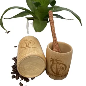 价格便宜的竹制可重复使用的竹纤维杯/批发天然竹纤维杯/环保竹咖啡杯来自越南