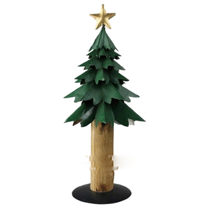 Articles de Noël en bois, fer et métal de qualité supérieure avec étoile pour la décoration de table de Noël, ornement de table de Noël, décoration d'arbre de Noël - Product Image 1