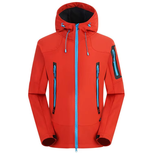 Blouson de sport imperméable pour homme, coupe-vent, en polyester, avec capuche, motif lettres, écologique, pour le camping, vente en gros OEM - Product Image 3