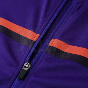 Survêtement de football d'hiver pour club, veste d'entraînement à cordon de serrage et pantalon assorti avec poignets élastiques, 100 % polyester - Product Image 6