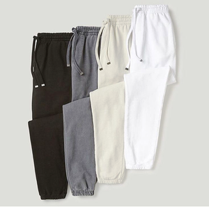 Pantalon de survêtement homme en molleton de coton 350 g/m² personnalisé, coupe décontractée, style streetwear, vente en gros, marque privée, en vrac - Product Image 2