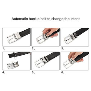 Cinturones de Cuero Vacuno Casuales para Hombre Hechos en Pakistán, con Hebilla de Acero, Personalizables y Transpirables, de Alta Calidad, en Oferta - Product Image 5