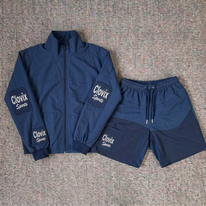 High Quality Windbreaker <b>Jacket</b> Pants Set Men Outdoor <b>Running</b> Training Sports Tracksuit <b>Lightweight</b> Custom Windbreaker - Product Image 5