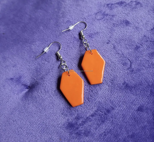 Pendientes de resina de madera Natural de estilo bohemio para mujer, colgante de gota de madera geométrica, joyería de moda aromática - Product Image 4