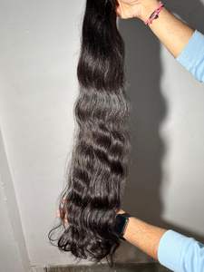 Extensiones de Cabello Remy a Precio de Fábrica, Trama Doble a Máquina, Onda Natural, Cabello Humano Indio Virgen Sin Procesar, de un Solo Donante - Product Image 3