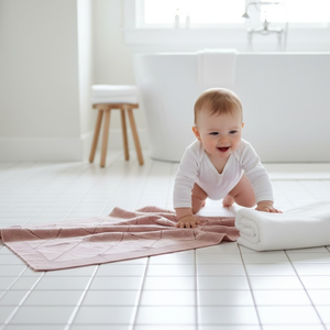 พรมเช็ดเท้าผ้าฝ้ายแท้ 100% ดีไซน์หรูหรา |   พรมห้องน้ำลายเพชรแบบถักเนื้อนุ่ม ซึมซับดี เป็นมิตรกับสิ่งแวดล้อม |   แห้งเร็ว - Product Image 2