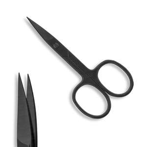 Ciseaux professionnels pour manucure et pédicure, en acier inoxydable, lame droite, ciseaux à cuticules, ciseaux à sourcils pour ongles et cils - Product Image 2