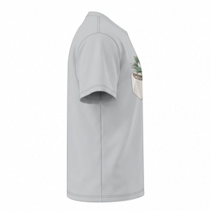 Camiseta de Hombre Personalizada de Algodón/Poliéster, Sostenible, de Alta Demanda 2026, Antiencogimiento, Secado Rápido, Transpirable, Manga Corta, Corte Regular - Product Image 3