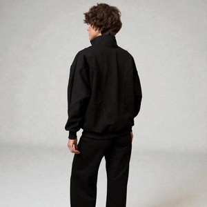 Flare Suit Heavy Weight pure Cotton for Men's Wholesale Cheap <b>Tracksuit</b> 100% cotton New custom Washed Winter Distressed 2piece - Product Image 4