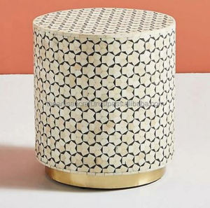 Tambour de table central en incrustation d'os ARTISAN CRAFT pour la maison - Product Image 2