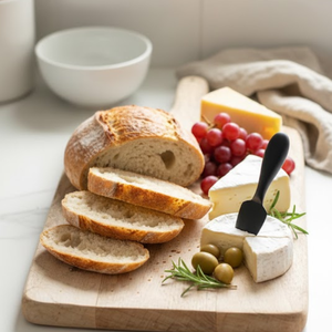 Planche à découper rectangulaire élégante en bois massif |   Planche à découper épaisse et robuste pour la cuisine, le fromage, le pain et la préparation des légumes - Product Image 3