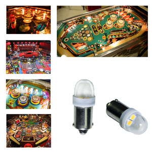 หลอดไฟ LED PA Ba9s T10 2 SMD เลนส์ใส ไม่เกิดแสงสะท้อน สำหรับเครื่องพินบอล ตู้คีบตุ๊กตา และเครื่องเล่นเกม - Product Image 3