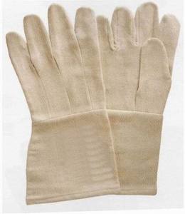 Gants de travail en toile naturelle respirante avec poignet et manchette tricotés, protection industrielle des mains de haute qualité - Product Image 6