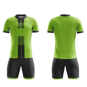 Ensemble de maillot de football blanc à col en V et manches courtes, rayé, anti-humidité, 100 % polyester, pour hommes adultes, toutes saisons, coupe athlétique - Product Image 2