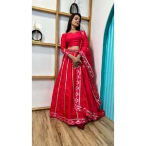 Ensemble de Lehenga Choli pour femmes, vêtements de soirée, élégants, avec des motifs en papier métallisé - Product Image 3