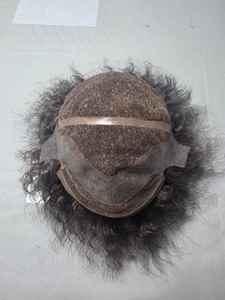 Peluca Completa de Cabello Humano 100% Natural con Cabello Rizado Indio Remy - Product Image 3