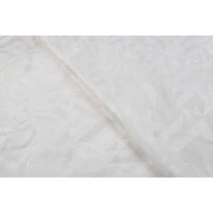 Tissu Chanderi brodé floral, blanc cassé, teignable, uni, 44 pouces de large, pour travaux de broderie au fil - Product Image 2
