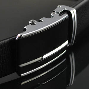 Cinturón de Cuero Genuino para Hombre, Estilo Vintage, Hebilla de Aleación Ajustable Automática, Venta al Por Mayor de Fábrica - Product Image 5