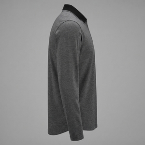 Polo de Manga Larga Casual Elegante para Hombre con Bolsillo, Polo Ligero de Manga Larga para Hombre, Polo Moderno con Cuello con Cierre para Oficina - Product Image 3