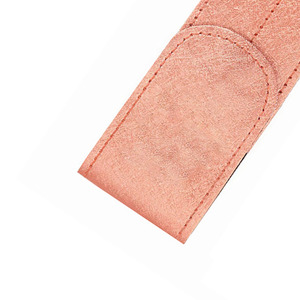 Reusable Single Piece <b>Leather</b> Tweezer <b>Pouch</b> With Durable Material Compact Storage Space And Convenient Carry Design - Product Image 3