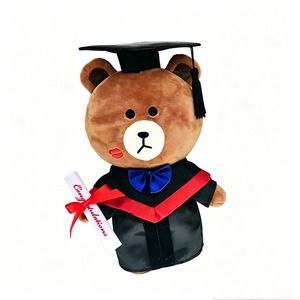 Graduation Bear Plush <b>Toy</b> with Cap and Diploma 31cm-50cm <b>Soft</b> <b>Stuffed</b> Animal for Birthday Celebration Unisex - Product Image 2