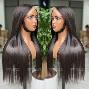 Pelucas al por mayor de alta calidad 13x6 HD con encaje frontal, sin pegamento, cabello humano 100% Remy vietnamita, cutícula alineada, pequeñas y largas. - Product Image 3