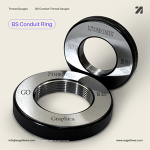 BS ท่อเกลียวเกจ1/2 "X18 , 1" X16 1.1/2X14เครื่องมือวัดเกลียวภายนอกมาตรฐานอังกฤษสำหรับการเดินสายไฟฟ้า - Product Image 5