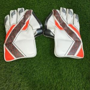 Lightweight OEM Custom Leather PU Cricket Wicket Keeping Gloves Double-<b>Stitched</b> Breathable Durable Eco-Friendly - Product Image 6