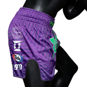Pantalones Cortos Ligeros de Satén para Muay Thai y Kickboxing, con Aberturas Anchas en las Piernas, para Entrenamiento de Artes Marciales y Gimnasio - Product Image 3