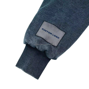 Sudaderas con capucha Boxy con impresión lavada con ácido personalizada 500 Gsm French Terry Distressed Raw Hem recortada Hood XL Size Towel Techniques - Product Image 3