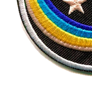 Round Shape Embroidered <b>Patches</b> For Garments Professional Manufacture Custom Design <b>Sew</b>-<b>on</b> Embroidery <b>Patches</b> - Product Image 4