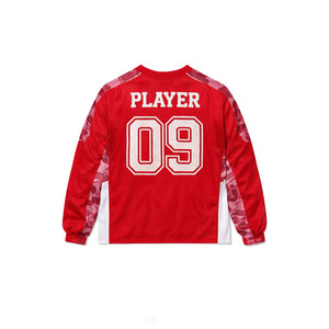 Camiseta de Fútbol Americano para Hombre, Camuflaje, Manga Larga, Malla Transpirable, Uniforme de Equipo, Ropa Deportiva, Roja, Informal, para el Día del Partido, a la Moda - Product Image 4