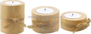Bougeoir en bois de vente chaude meilleure bougeoir arrondi en bois de qualité pour la décoration de Table de maison de mariage - Product Image 3