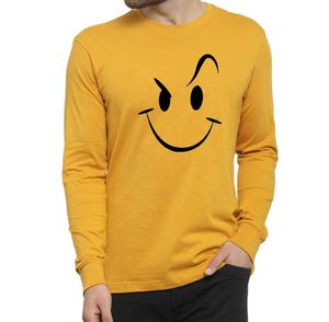 T-shirt à manches longues col rond raglan pour homme, personnalisé, de haute qualité, 100 % coton, patchwork, t-shirt à manches longues pour homme - Product Image 1