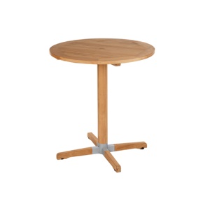 <b>Round</b> <b>Solid</b> <b>Wooden</b> <b>Dining</b> <b>Table</b> with Cross Base Modern Minimalist Design Eco-Friendly for Home Use - Product Image 1